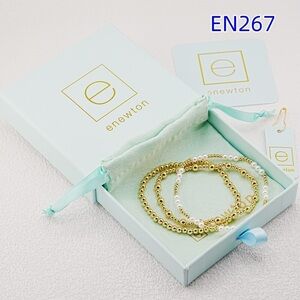 enewton Inspired 3-Strand Dewdrop Pearl Duo